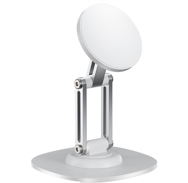 超穩360旋轉可摺疊磁吸手機架, 白色, 1個