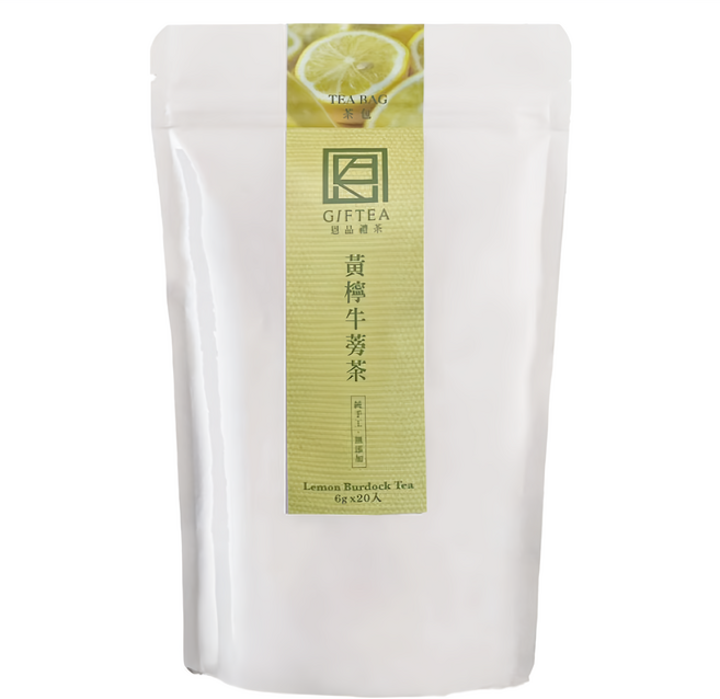 恩品禮茶 黃檸牛蒡茶包, 20包, 6g, 1袋