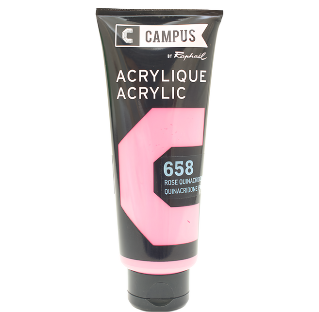 Raphael CAMPUS 康普思 壓克力顏料 N131741 658 喹吖啶酮粉紅, 100ml, 1色