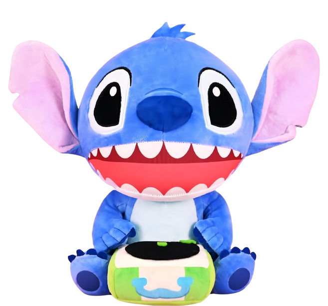 KHTOY 史迪奇開嘴抱唱片機款 6吋, 18cm, 藍色, 1個