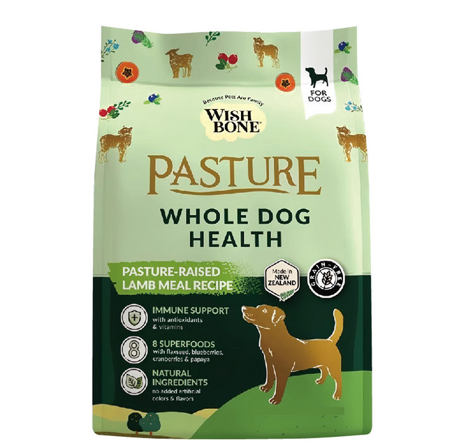 WISHBONE 香草魔法 全齡犬 無穀犬香草糧 原裝包 免疫力支持 8種超級食物 天然成分, 9kg, 1袋