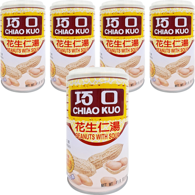 巧口 花生仁湯, 330g, 5罐