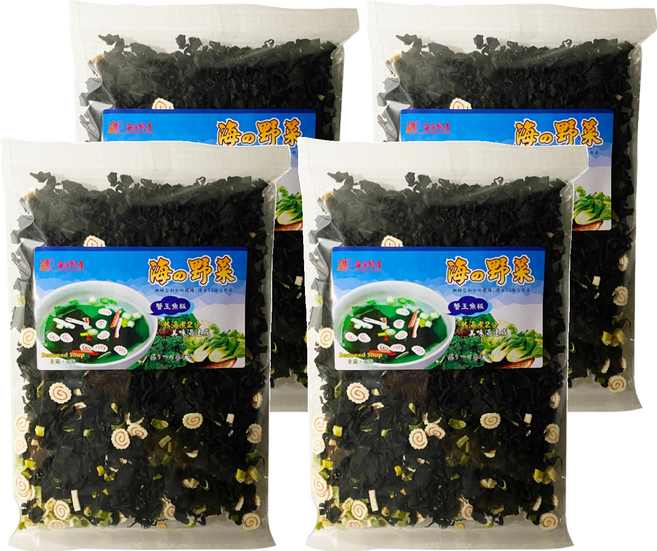 海藻問屋 海の野菜 蟹玉海鮮, 90g, 4包