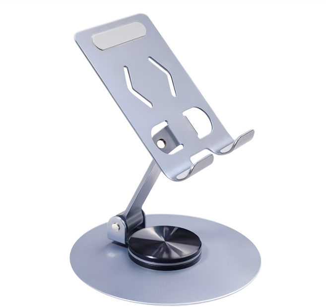 CITY BOSS 360度旋轉全金屬摺疊支架, AS091-B, 銀色, 1個