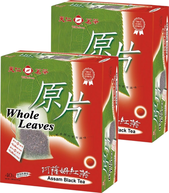 天仁茗茶 原片 阿薩姆紅茶, 2.5g, 40包, 2盒