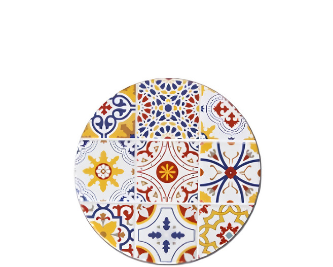 TROMSO 西班牙復古花磚陶瓷隔熱墊, C55, 1個