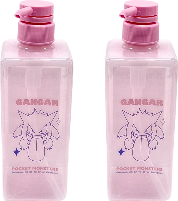 PoKeMoN 寶可夢 沐浴空罐 耿鬼 6.6 x 6.6 x 22cm 600ml, 2件