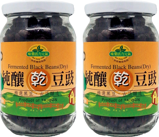 味榮 純釀乾豆豉, 200g, 2罐