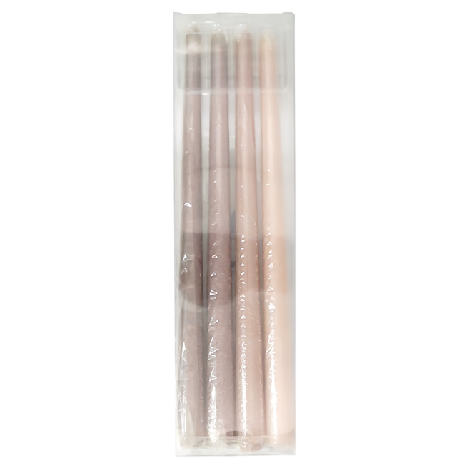 歐式婚禮漸層蠟燭 Set 4 30cm, 289g, 1盒, 咖色漸變