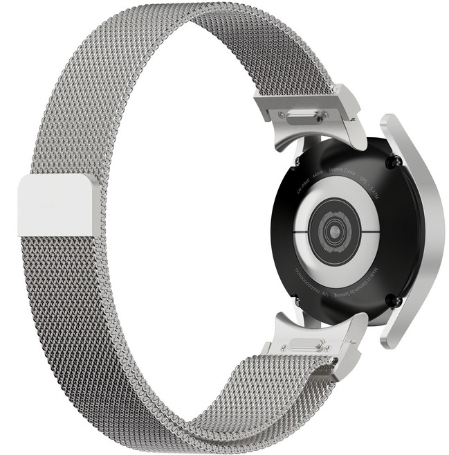 NUART Galaxy Watch 單鍵米蘭尼斯金屬錶帶, 銀色, 1個