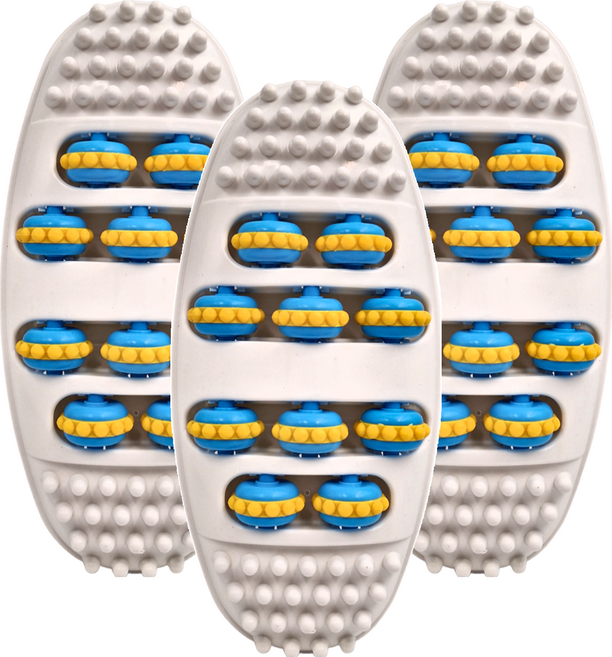 EDISH 橢圓形穴位足部按摩器 28.5 x 13.7 x 5cm, 顏色隨機, 3個