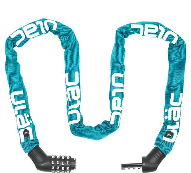 ULac ST FIGHTER 密碼鏈條鎖 100cm 540g, 土耳其藍, 1個