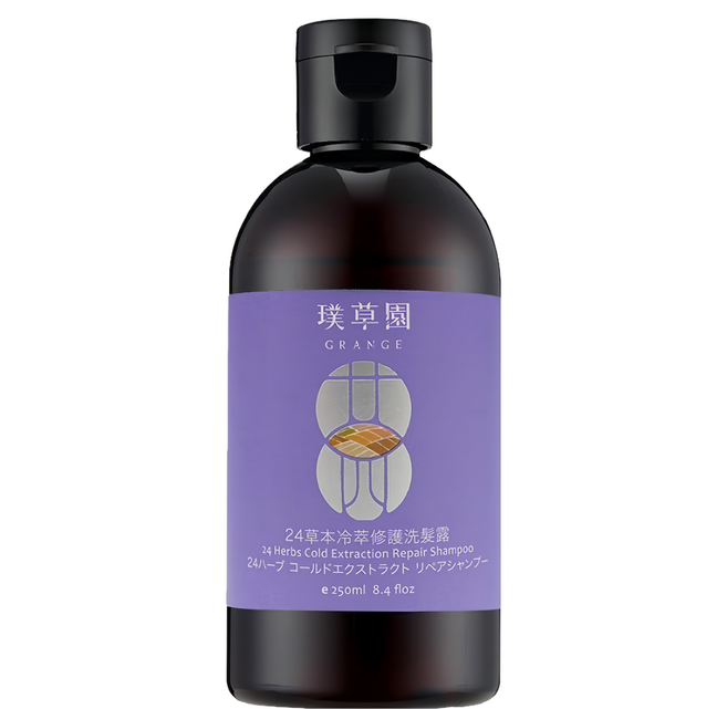 GRANGE 璞草園 24草本冷萃修護洗髮露, 250ml, 1瓶