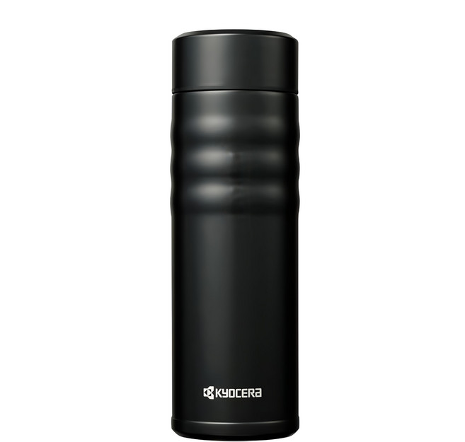 KyOCERa 京瓷 mb-17sbk 旋蓋式保溫杯500ml(沉穩黑), 沉穩黑, 500ml, 1入