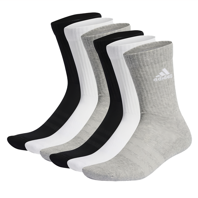 adidas 愛迪達 C SPW ANK 運動襪 3雙, 黑色 + 灰色 + 白色