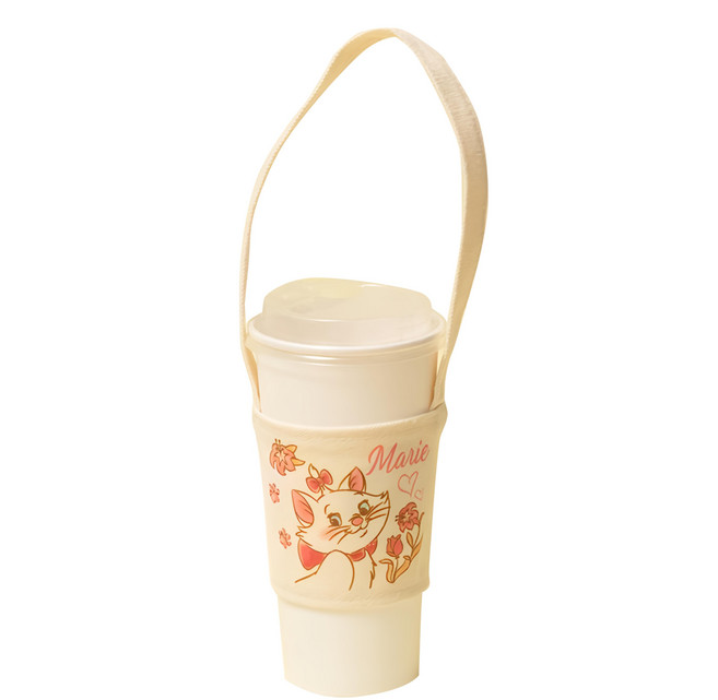 Disney 迪士尼 帆布飲料杯套 CA660B-8, 瑪麗貓, 1個