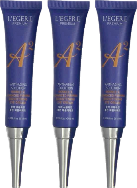 L'EGERE 極致雙A緊緻提亮眼霜 抗衰老, 15ml, 3條