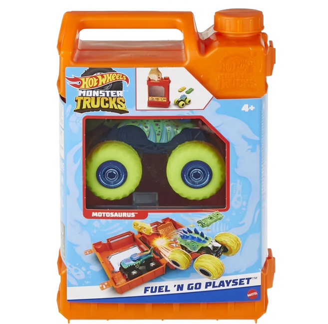 MATTEL 美泰兒 風火輪大腳車 汽油桶遊戲組, 多色, 1組