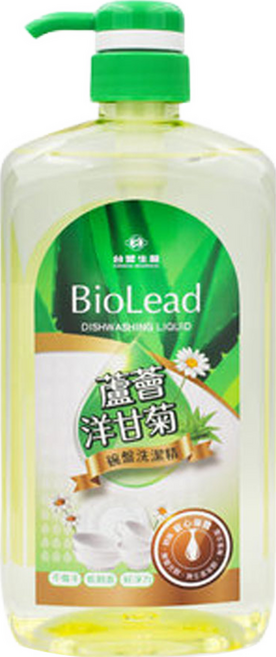台塑生醫 BioLead 蘆薈洋甘菊 碗盤 洗潔精 洗碗精 壓送瓶, 1kg, 1瓶