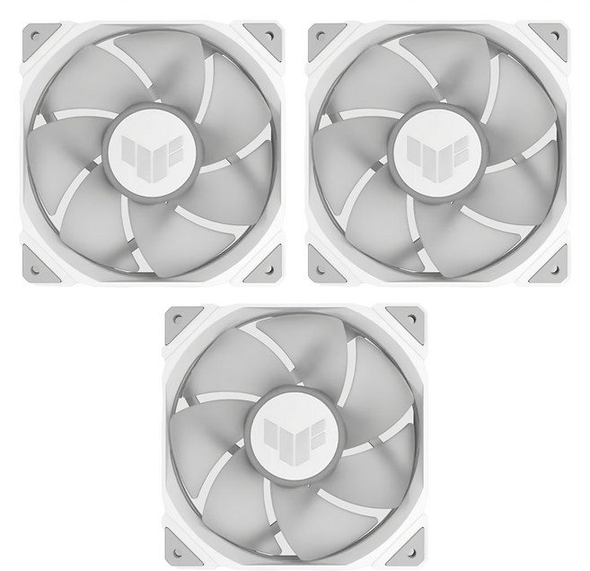 ASUS 華碩 TUF GAMING ARGB FAN 3IN1 反向扇 3個, TR120, 軍戎白, 1組