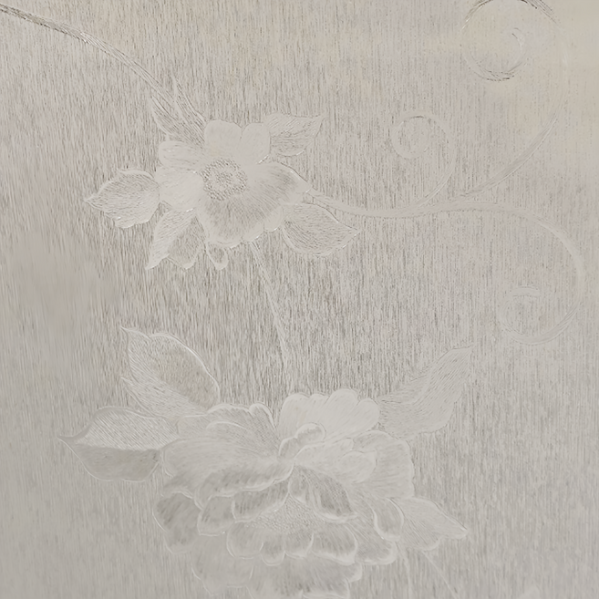 防窺抗UV無膠玻璃靜電貼, 花舞弄影