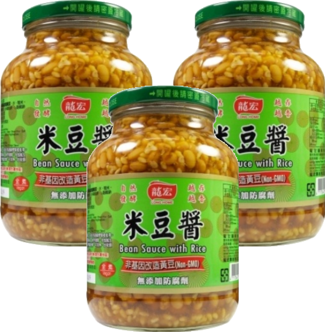 龍宏 米豆醬, 900g, 3罐