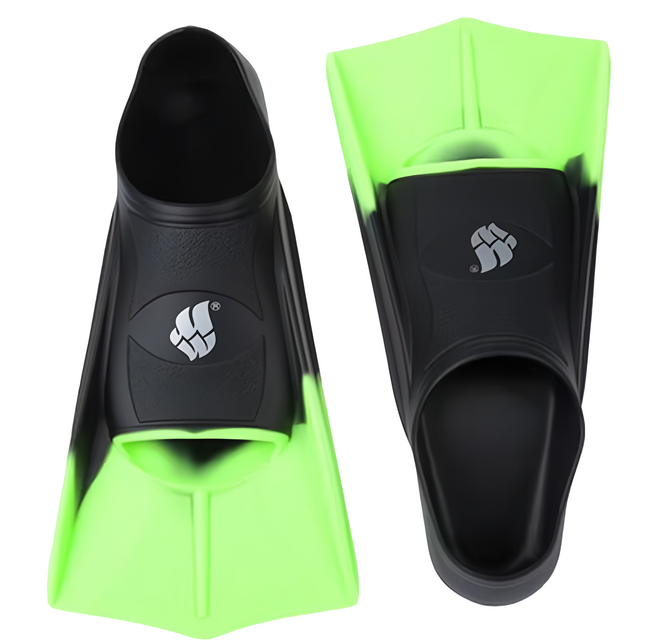 MAD WAVE 蛙鞋, 黑色 + 綠色