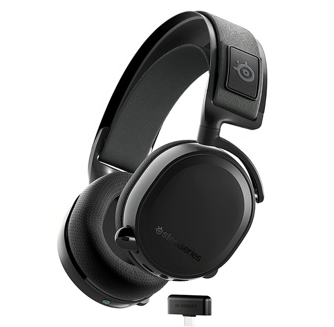 SteelSeries 賽睿 Arctis 7+ 電競耳機麥克風 PS版 黑色 無線設計 舒適耳罩