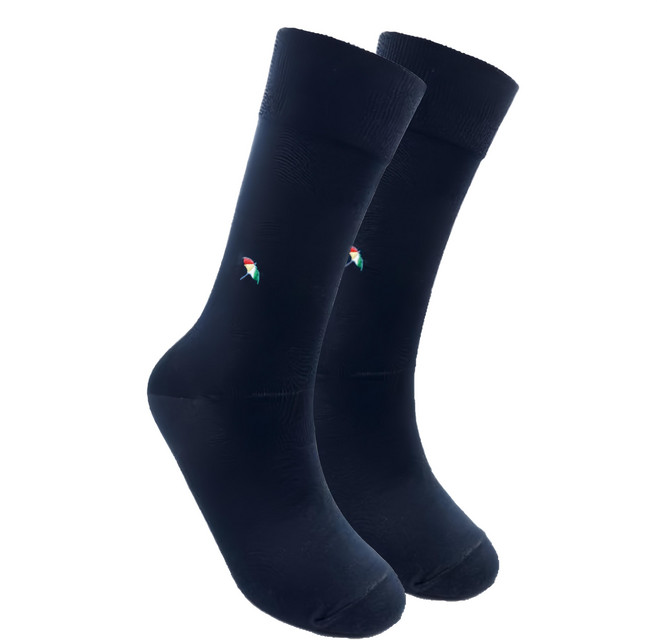 Arnold Palmer 雨傘牌 男款 絲光刺繡微加束紳士襪 彈性襪口 排汗 絲光棉 親膚