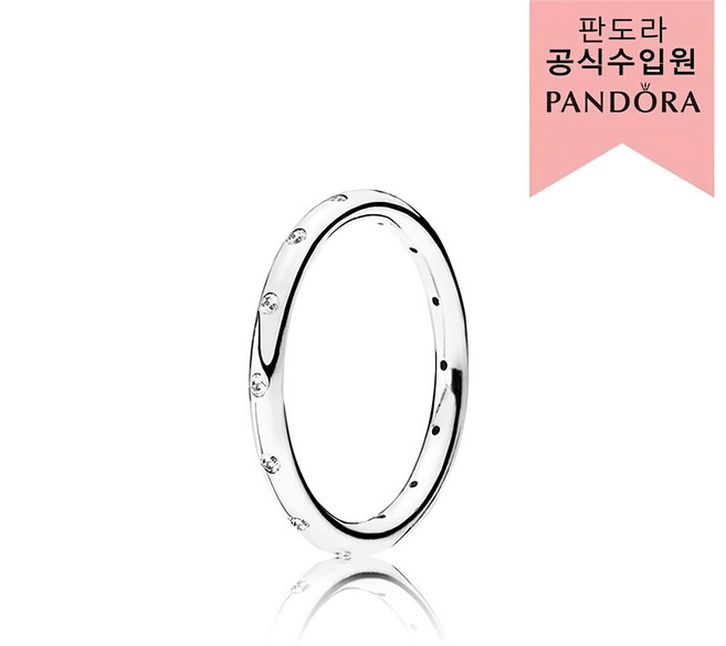 PANDORA 潘多拉 女士戒指 190945CZ + 購物袋 + 留言卡 + 品質保證書 銀