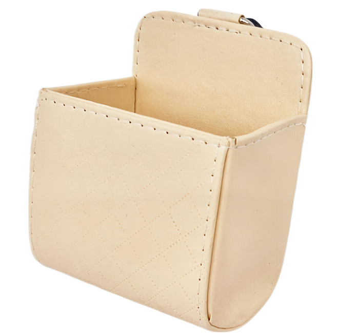 汽車出風口置物盒 米色, 1個