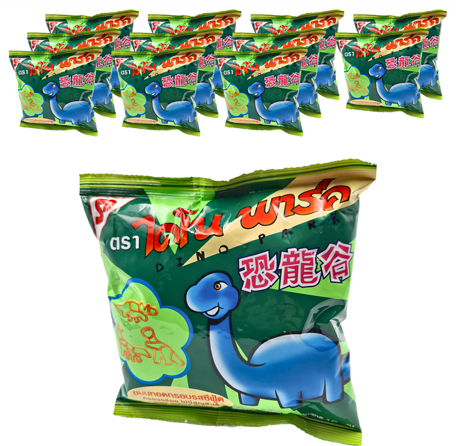 DINO PARK 恐龍谷 脆餅 海鮮 12包, 10g