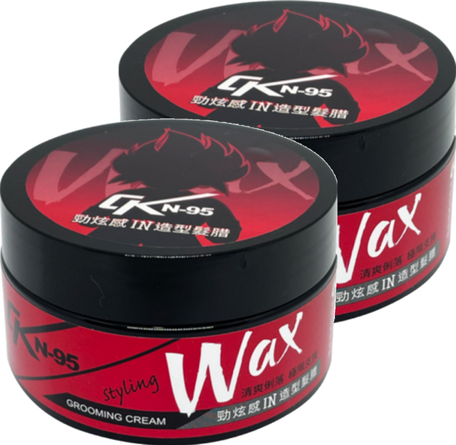 CK N-95 勁炫感IN造型髮腊 Grooming Cream 髮型定型 極限支撐, 100g, 2罐