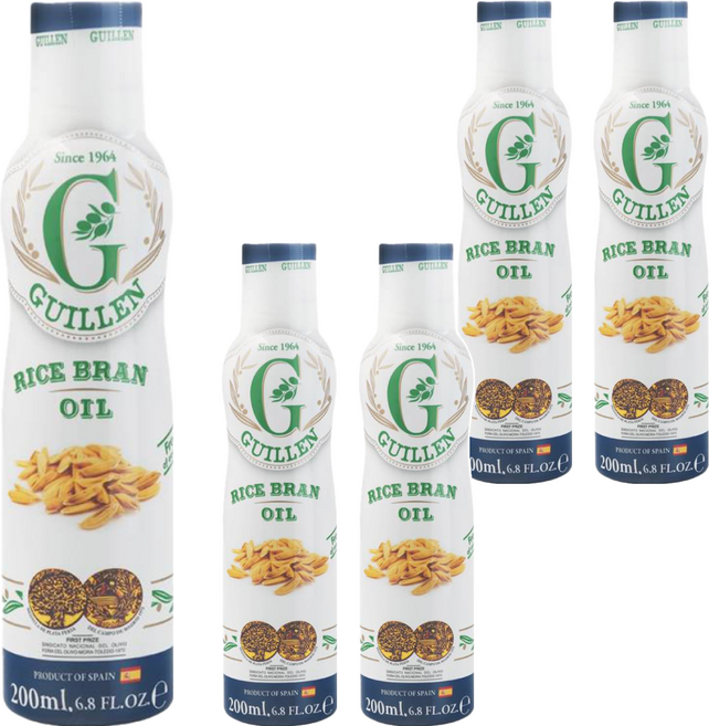 GUILLEN 玄米油 噴霧式 200ml 6.8 fl oz, 5瓶