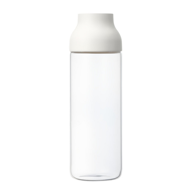 KINTO CAPSULE 膠囊水瓶 直徑85*高270mm, 白色 + 透明色, 1L, 1個