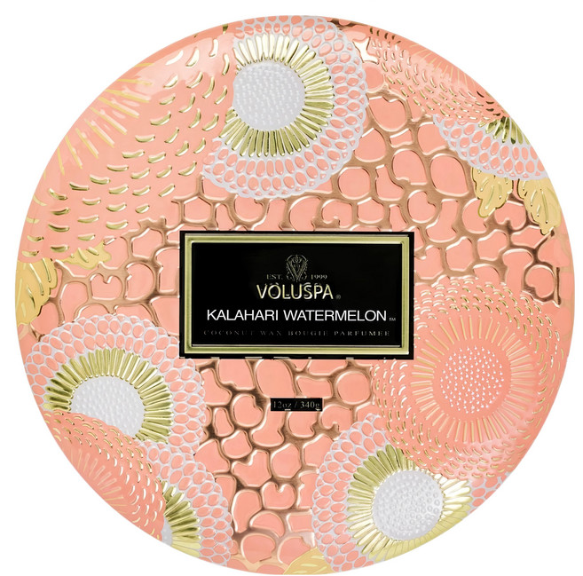 VOLUSPA 3芯錫蠟燭, 卡拉哈里西瓜, 340g, 1個