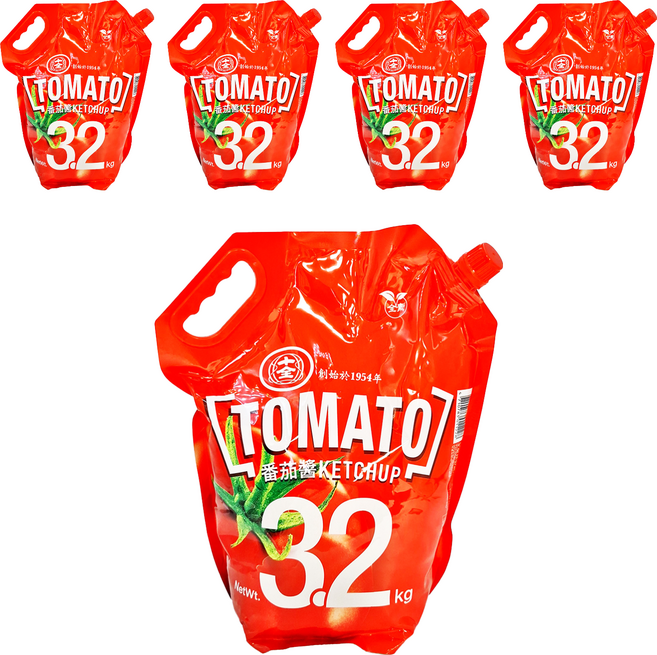 十全 番茄醬, 3.2kg, 5包