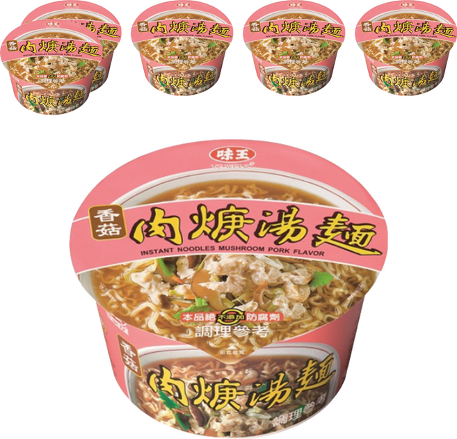 味王 香菇肉羹湯麵, 6入