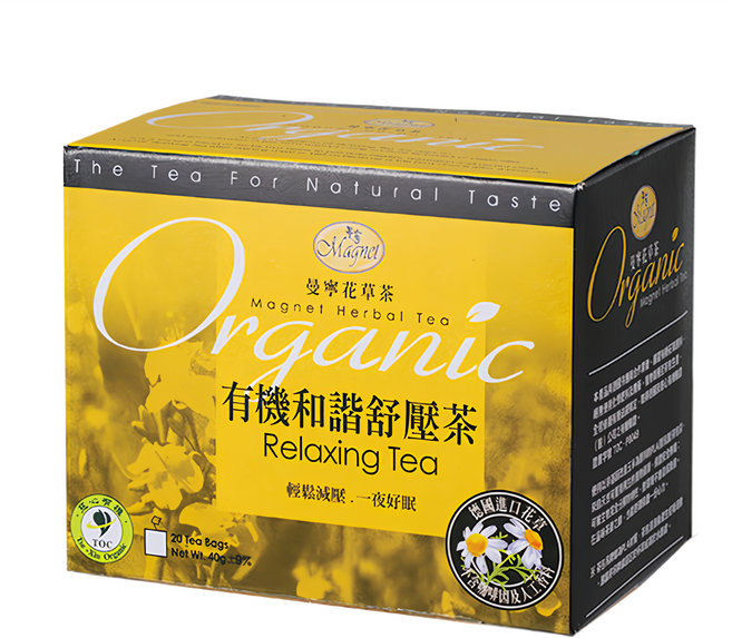 Magnet 曼寧 有機和諧舒壓茶, 2g, 20包, 1盒