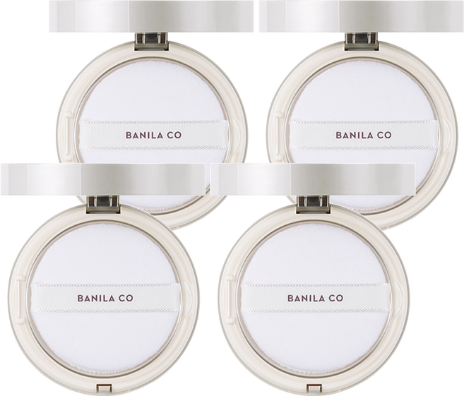 BANILA CO 芭妮蘭 台灣公司貨 Prime 持妝控油蜜粉餅 6.5g, 4個, 白色