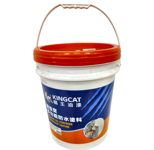 KINGCAT 貓王油漆 壁佳寶多功能防水塗料 K1-680-86, 玫瑰白, 18.92L, 1桶