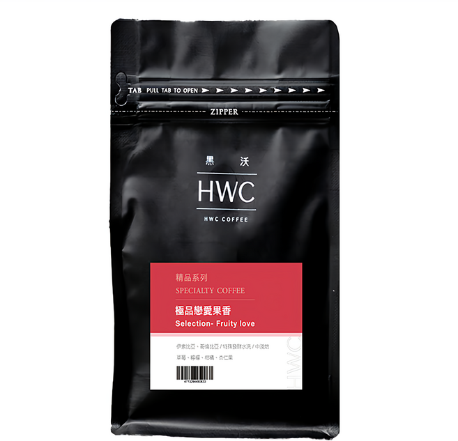 HWC 黑沃咖啡 極品戀愛果香1/2磅咖啡豆, 1包, 227g, 咖啡豆(無研磨)