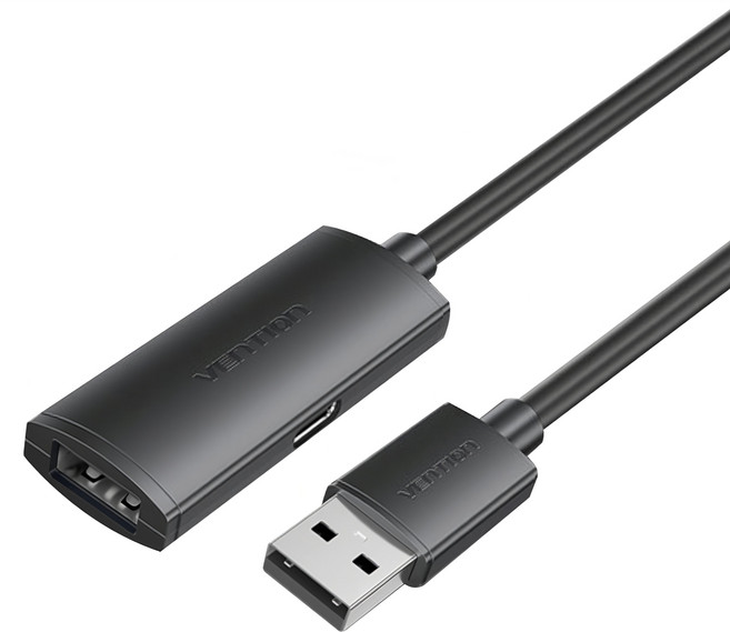 VEnTIOn 威迅 CBK系列 USB2.0 A公對A母訊號放大延長線, 5m, 1條