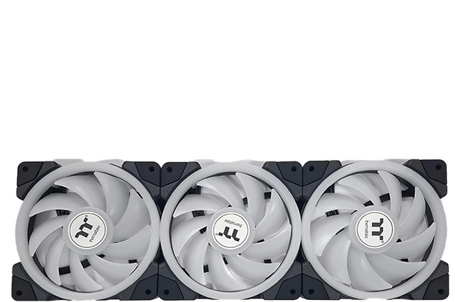 thermaltake 曜越 SWAFAN EX12 ARGB Sync正反轉水冷排風扇 主板連動 5V 三顆 磁吸快接, CL-F167-PL12SW-A, 黑色, 1個