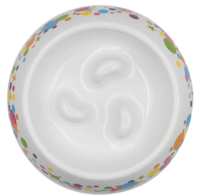 DoggyMan 多格漫 凹凸慢食止滑碗 犬用 S, 白色, 1個