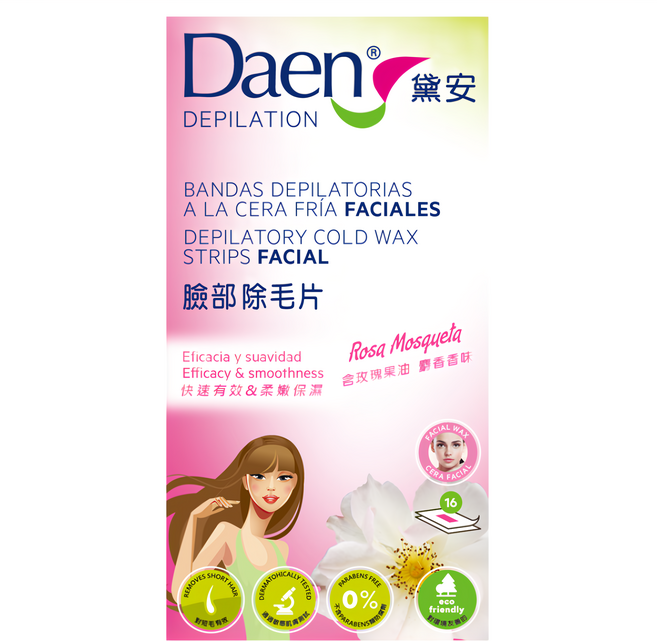 Daen 黛安 台灣公司貨 玫瑰果油臉部及敏感部位除毛片 麝香香味, 1盒