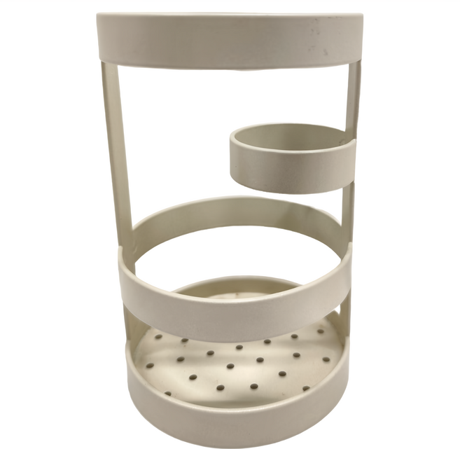 樂司廚品 小鐵 廚房用 筷子湯匙收納架, 米色, 1個