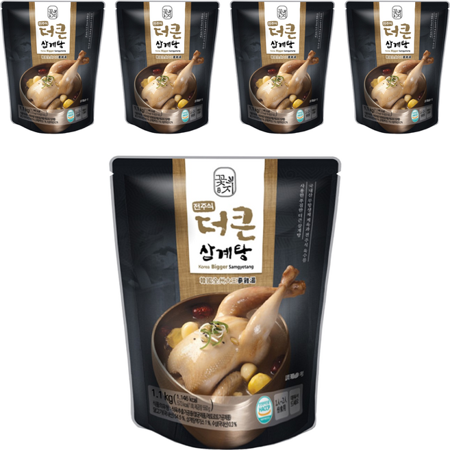 KKOTJI 韓國全州大王蔘雞湯, 1.1kg, 5包