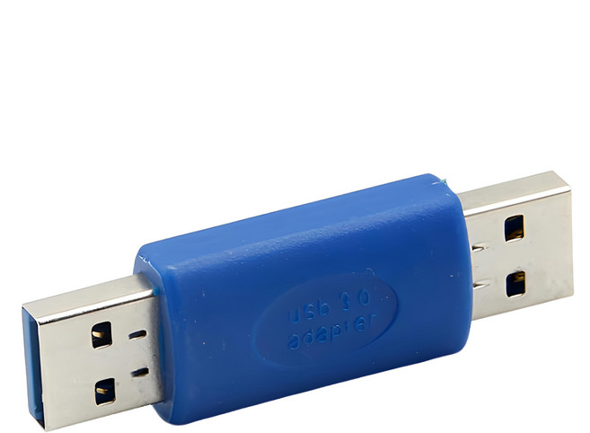 Bravo-U USB 3.0 A公對A公 轉接頭 優質塑料材質, 單一商品, 1個