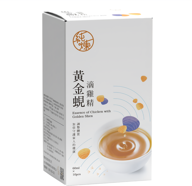 純煉 黃金蜆滴雞精 10包, 1個, 600ml